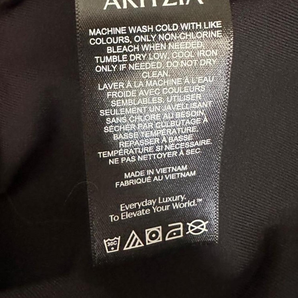 Aritzia Babaton Contour Off The Shoulder Black Long Sleeve Top XXS 2XS Blouse - Picture 6 of 7